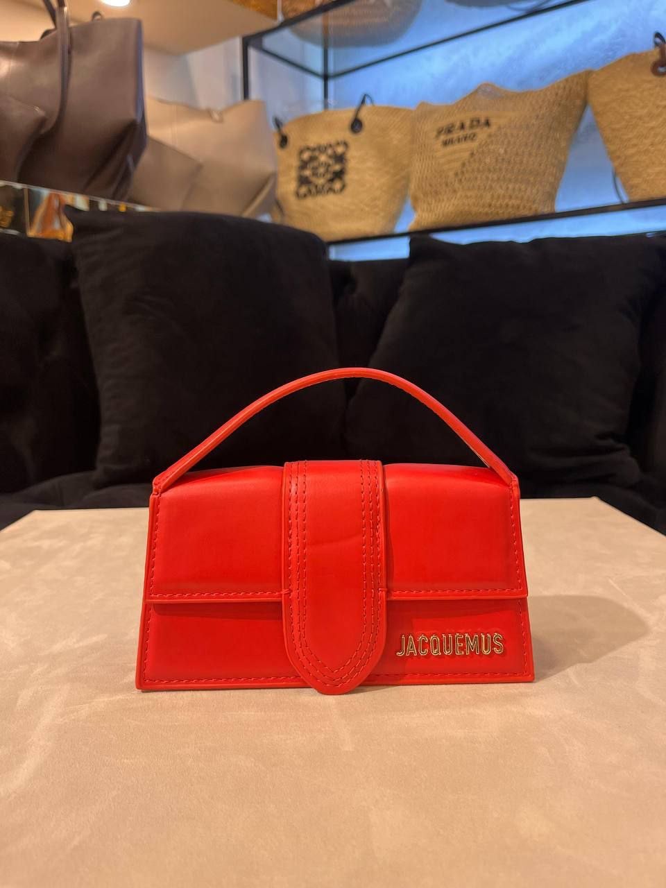 Jacquemus Deri Çanta / A kalite - Kırmızı