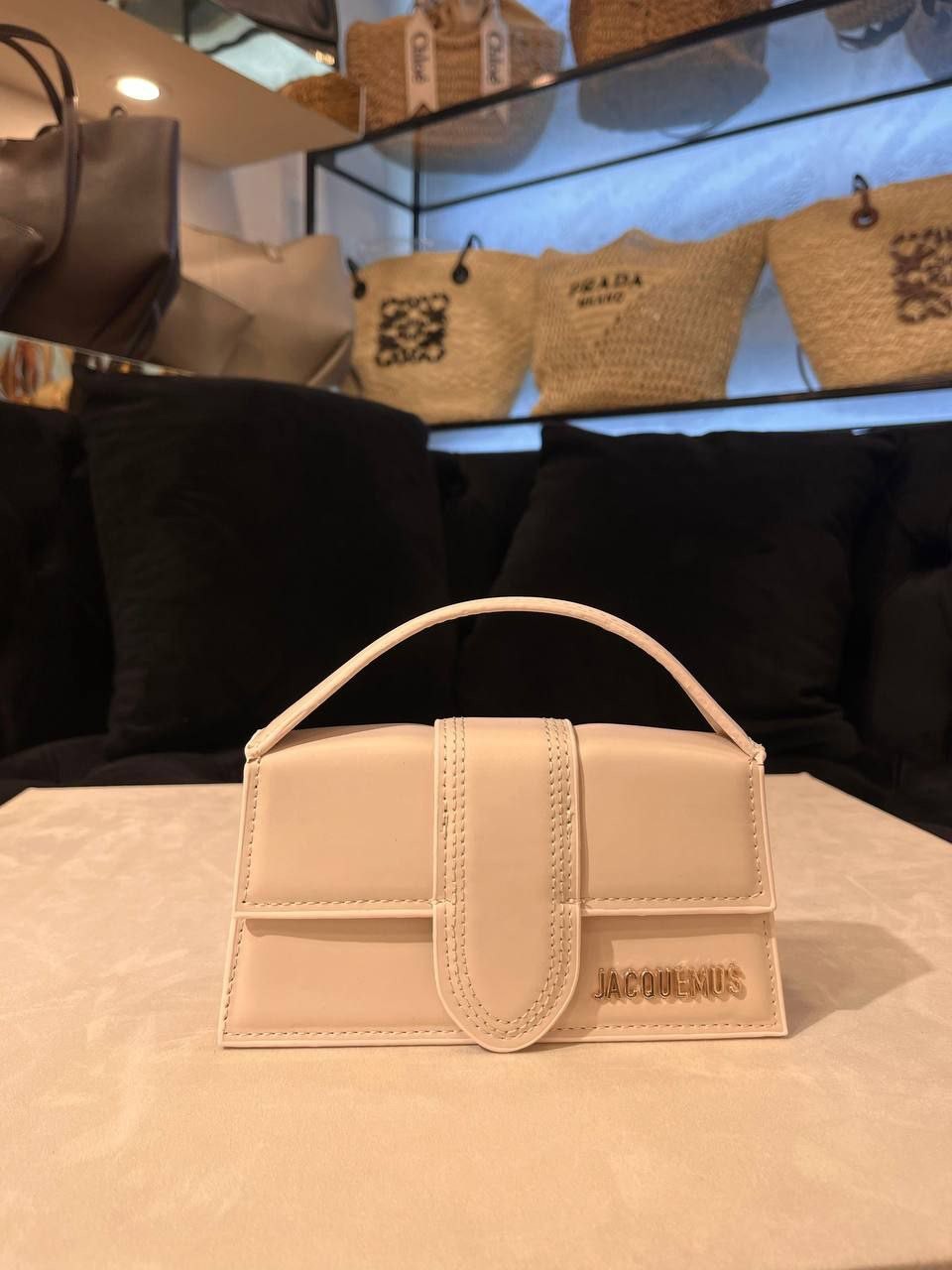 Jacquemus Deri Çanta / A kalite - Krem