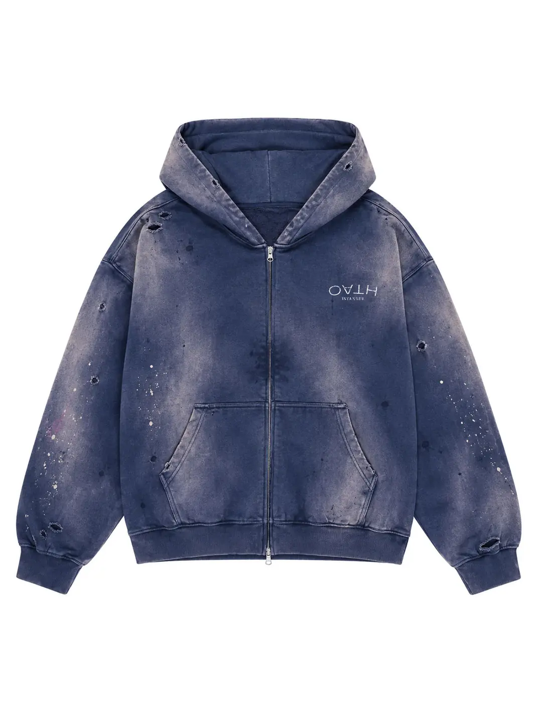 OW Zip Faded Indigo