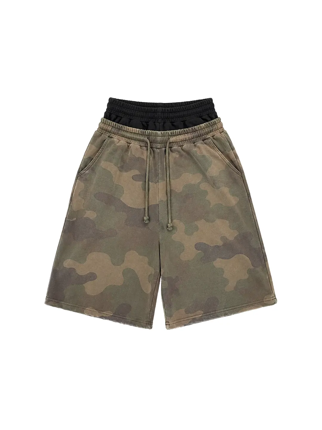Double Waist Shorts Camo