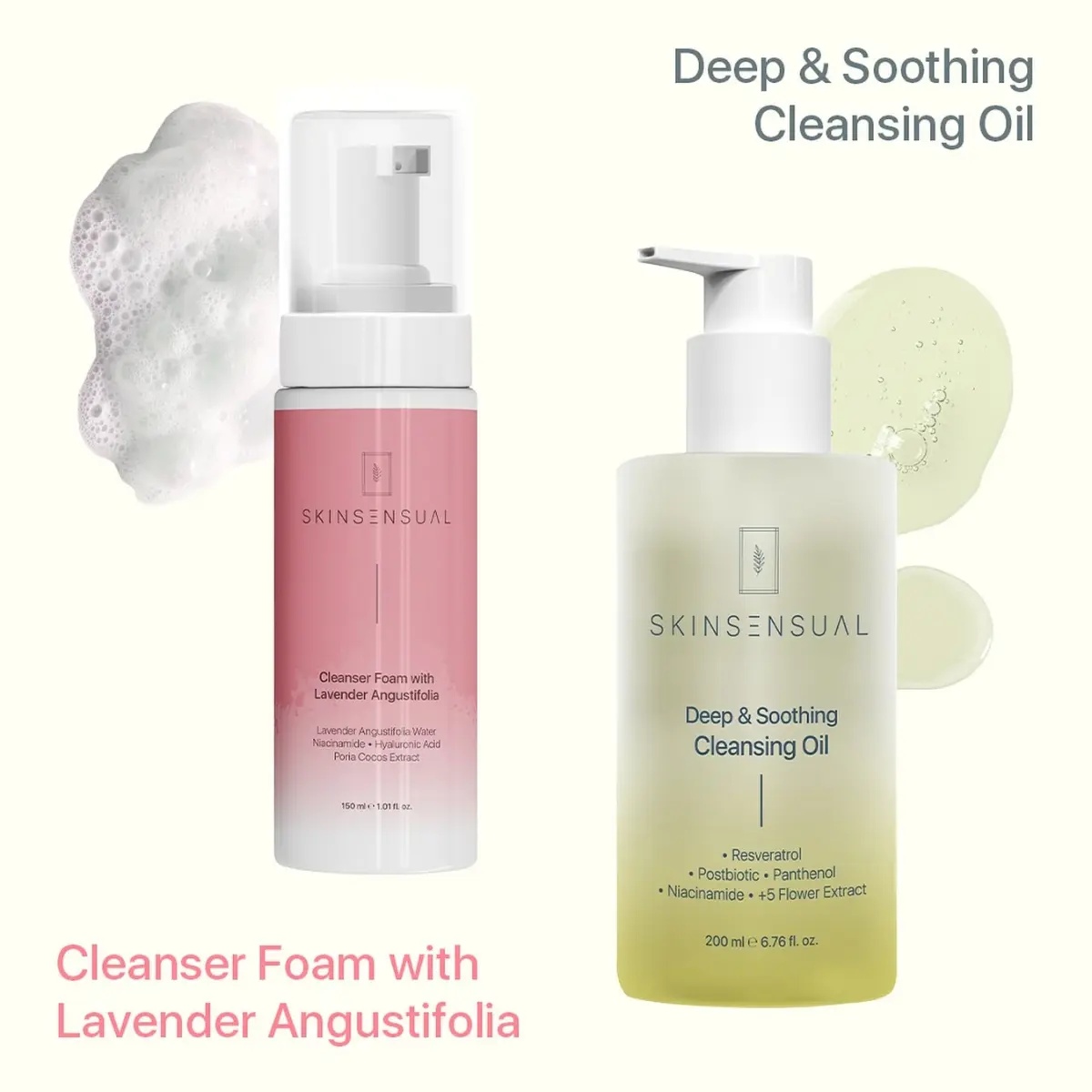 Skin Sensual çift aşamalı cilt temizleme rutini