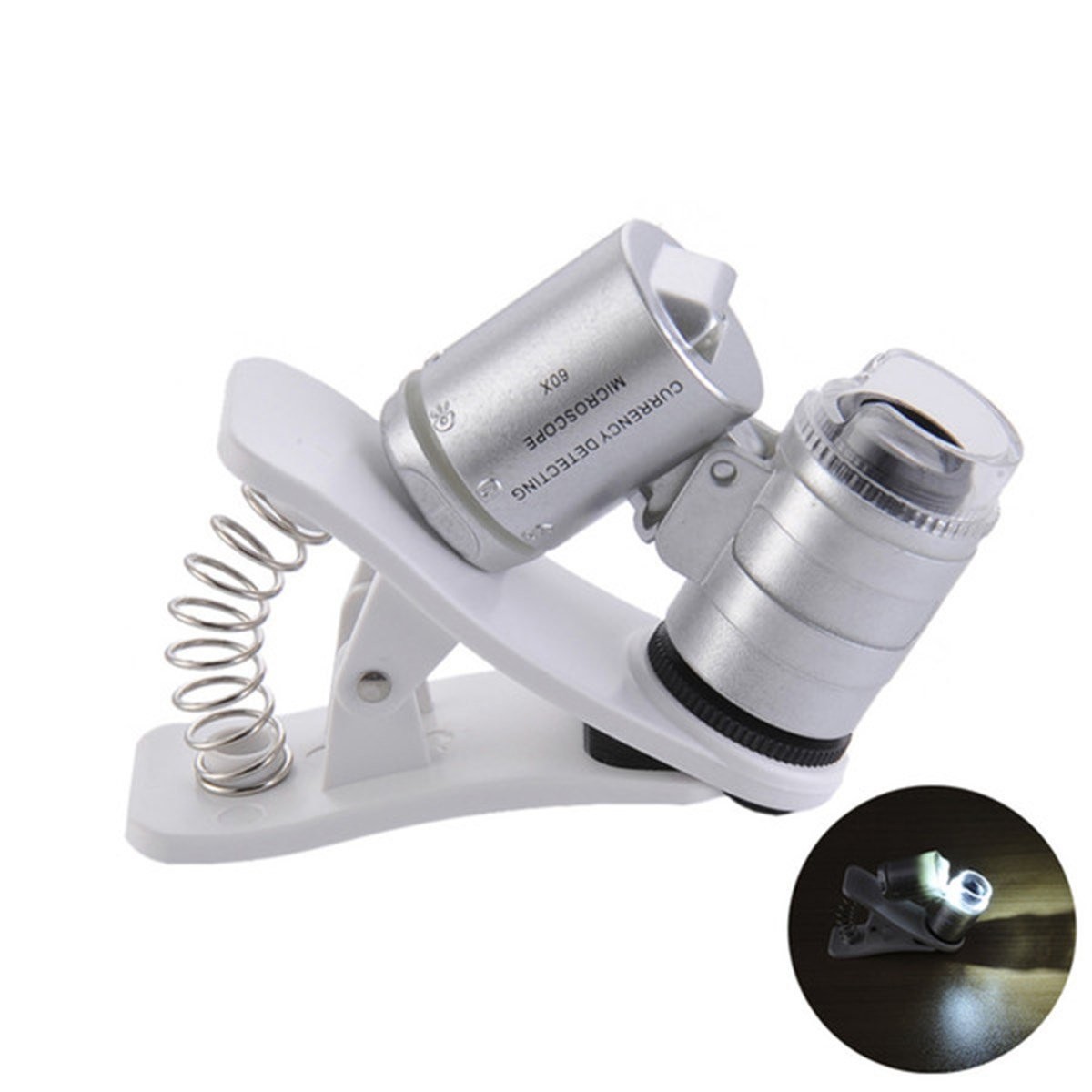 Evrensel Led Işıklı Mini Cep Mikroskobu