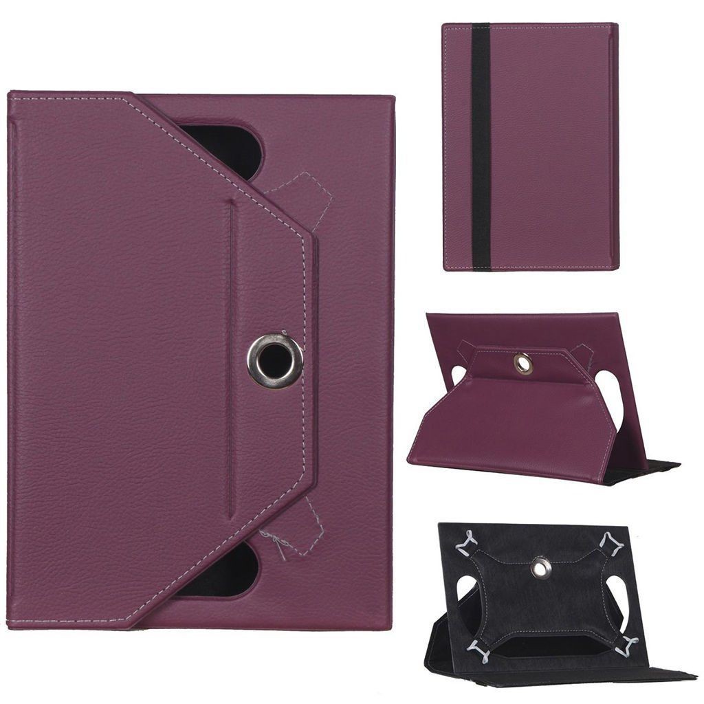-T295 Universal Standlı Tablet Kılıfı Mor