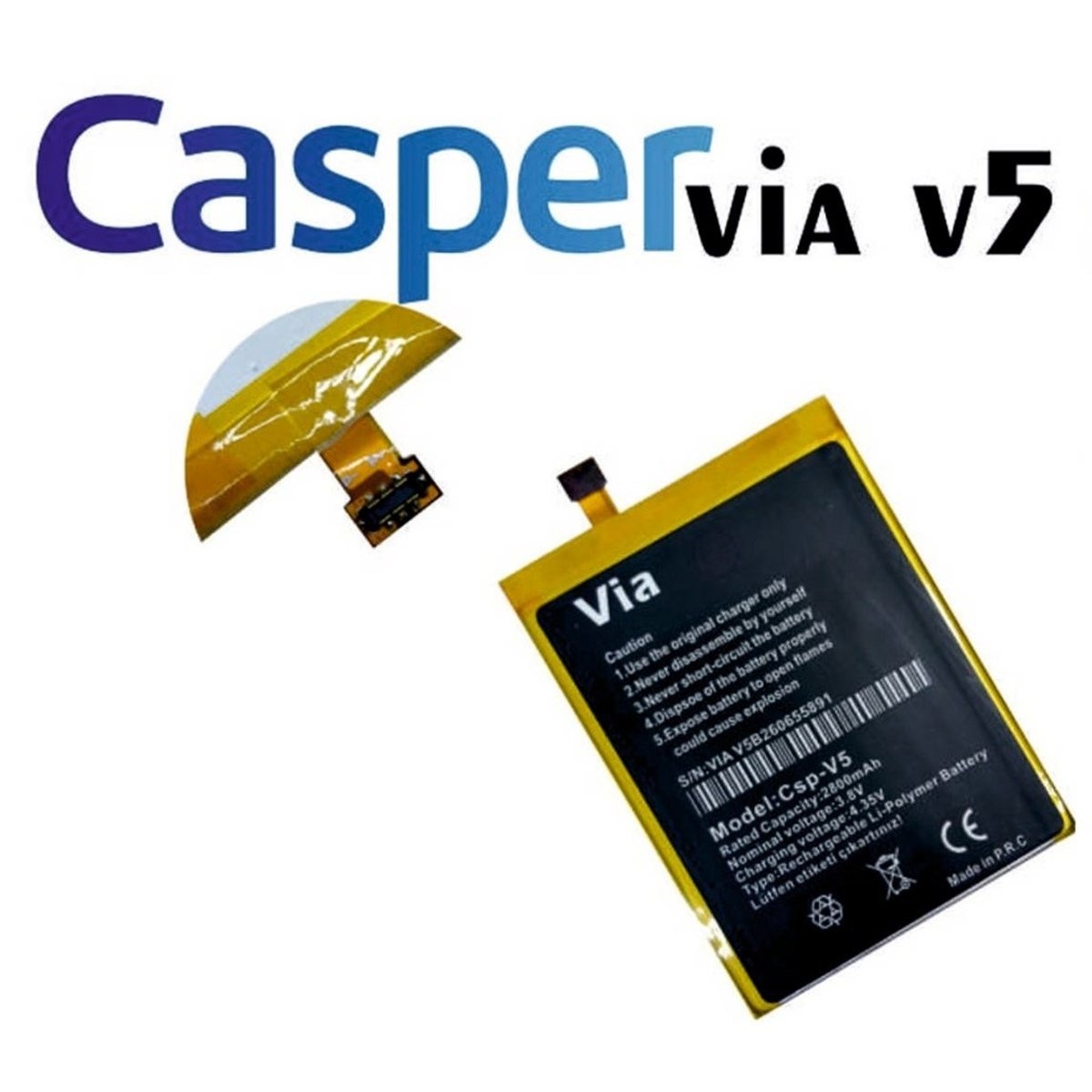 Casper Via 5 Batarya Pil