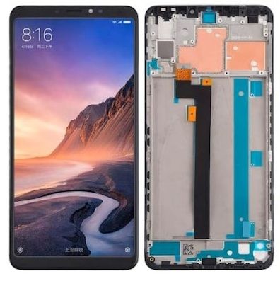 Xiaomi Mi Max 3 Çıtalı Ekran Dokunmatik Siyah