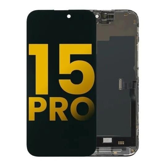 Apple iPhone 15 Pro Uyumlu Lcd Ekran Dokunmatik Siyah Lcd Oled Gx