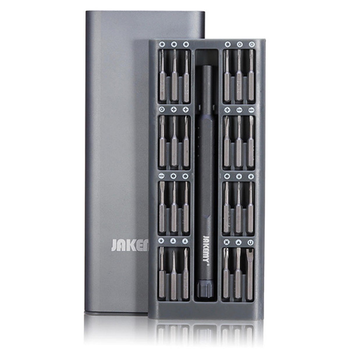 Jakemy JM-8168 Bit Set 24 Parça Taşınabilir Mıknatıslı Hassas Tornavida Seti