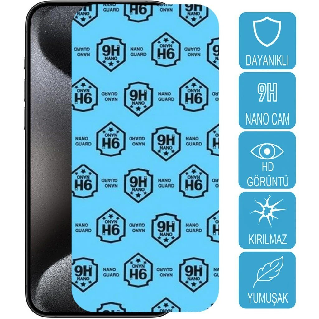 Samsung Galaxy S6 Edge SM-G925 Ekran Koruyucu Nano Kırılmaz Cam