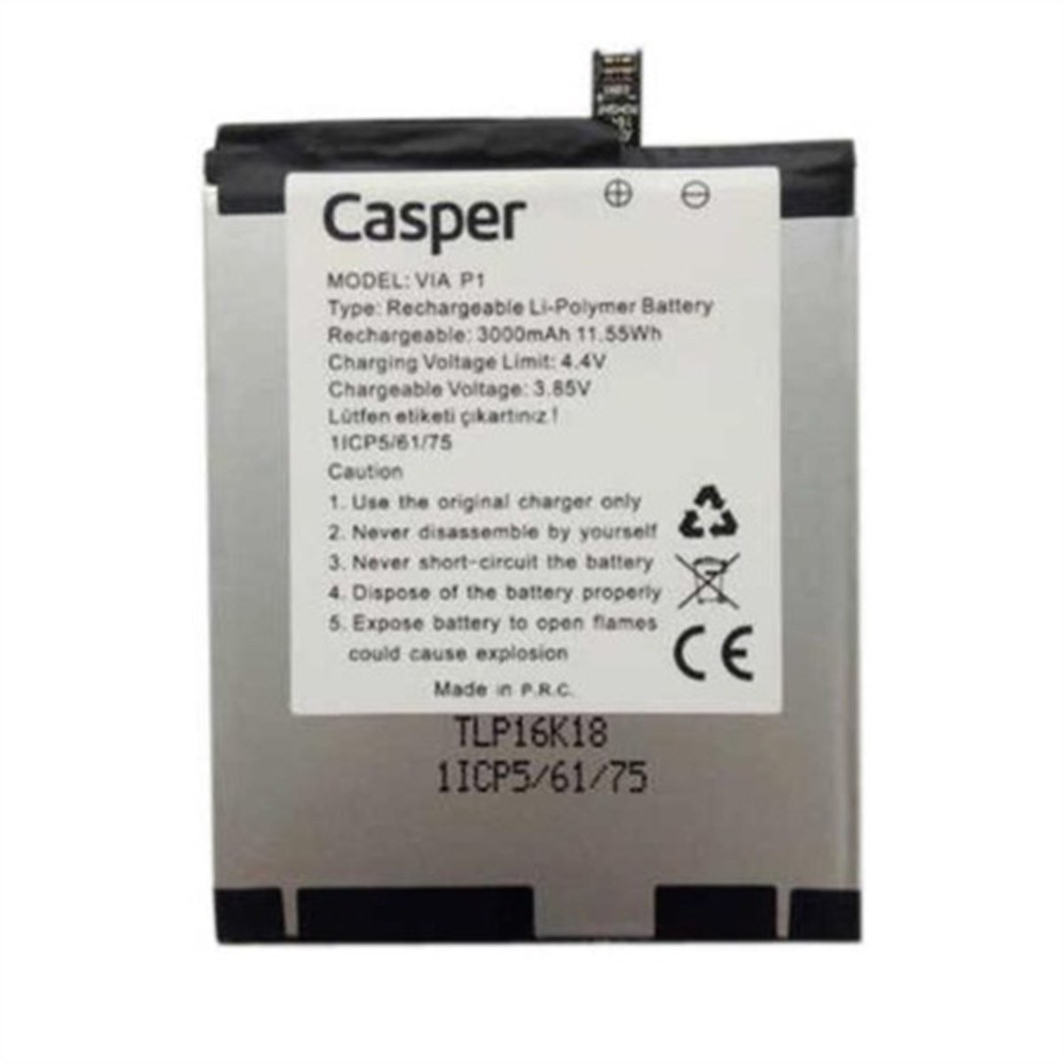 Casper Via P1 Batarya Pil