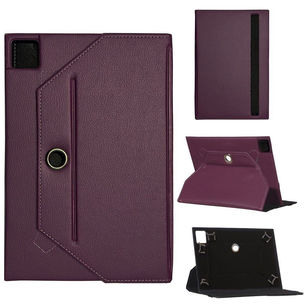 Samsung Galaxy Tab S7 FE Wi-Fi SM-T733 Universal Standlı Tablet Kılıfı Mor