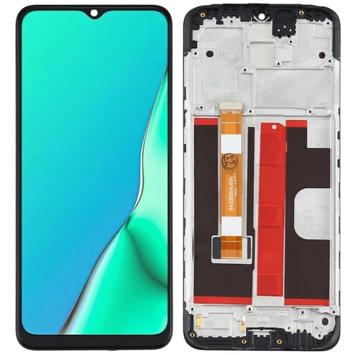 Oppo A15 Lcd Ekran Dokunmatik Siyah Çıtalı Servis