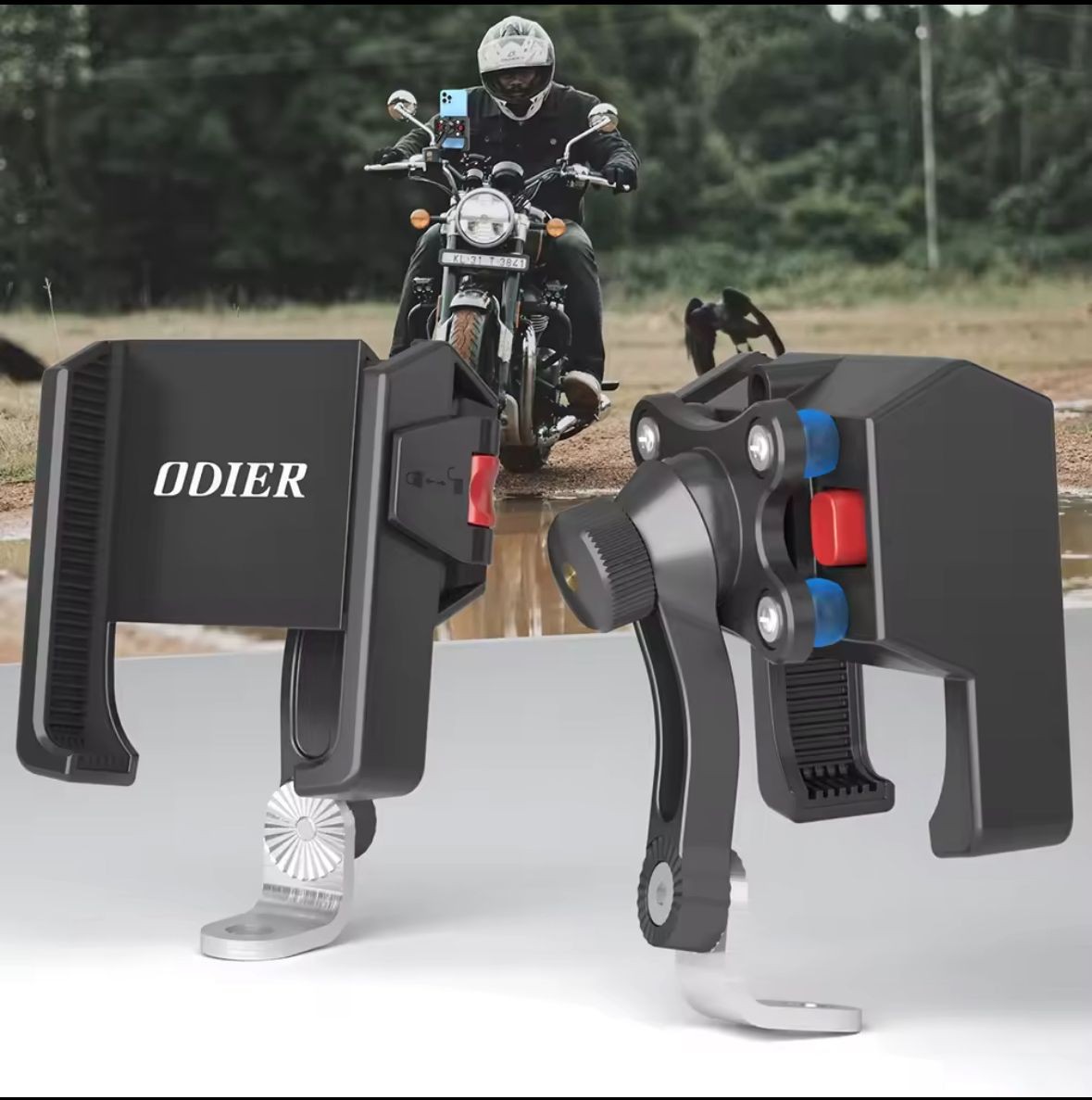 Motosiklet ve Scooter Için Profesyonel Gidon Uyumlu Telefon Tutucu Orjinal Malzeme Yüksek Kalite