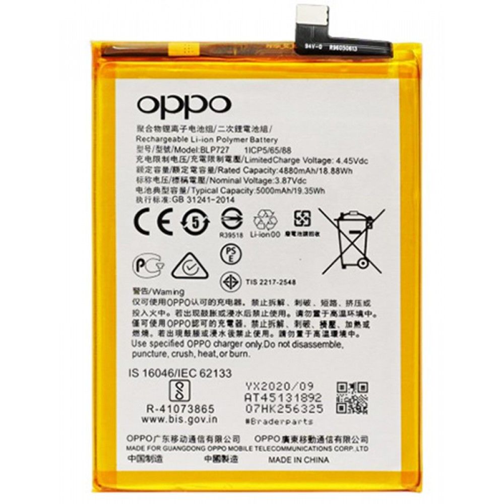 Oppo A9 2020 Batarya Pil Orjinal