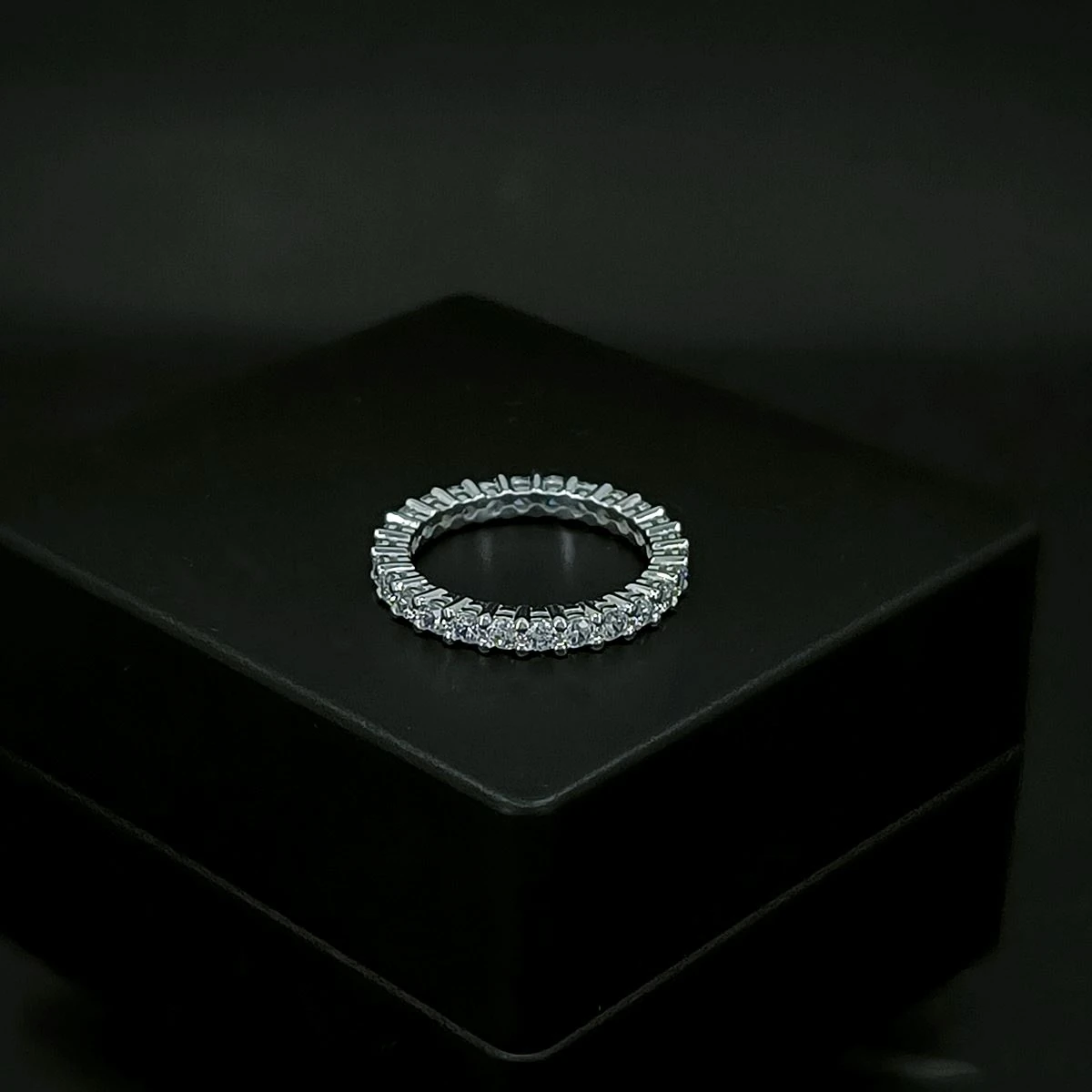 Tiffany Tamtur Gümüş Alyans Yüzük