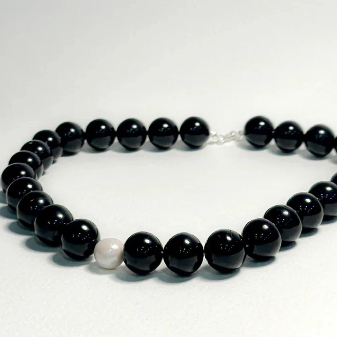 SIKMA OLTU TEK İNCİLİ KOLYE