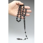 Oltu Taşı  Özel Seri  Hayat Ağacı Oyma İmame İşçilikli Tespih