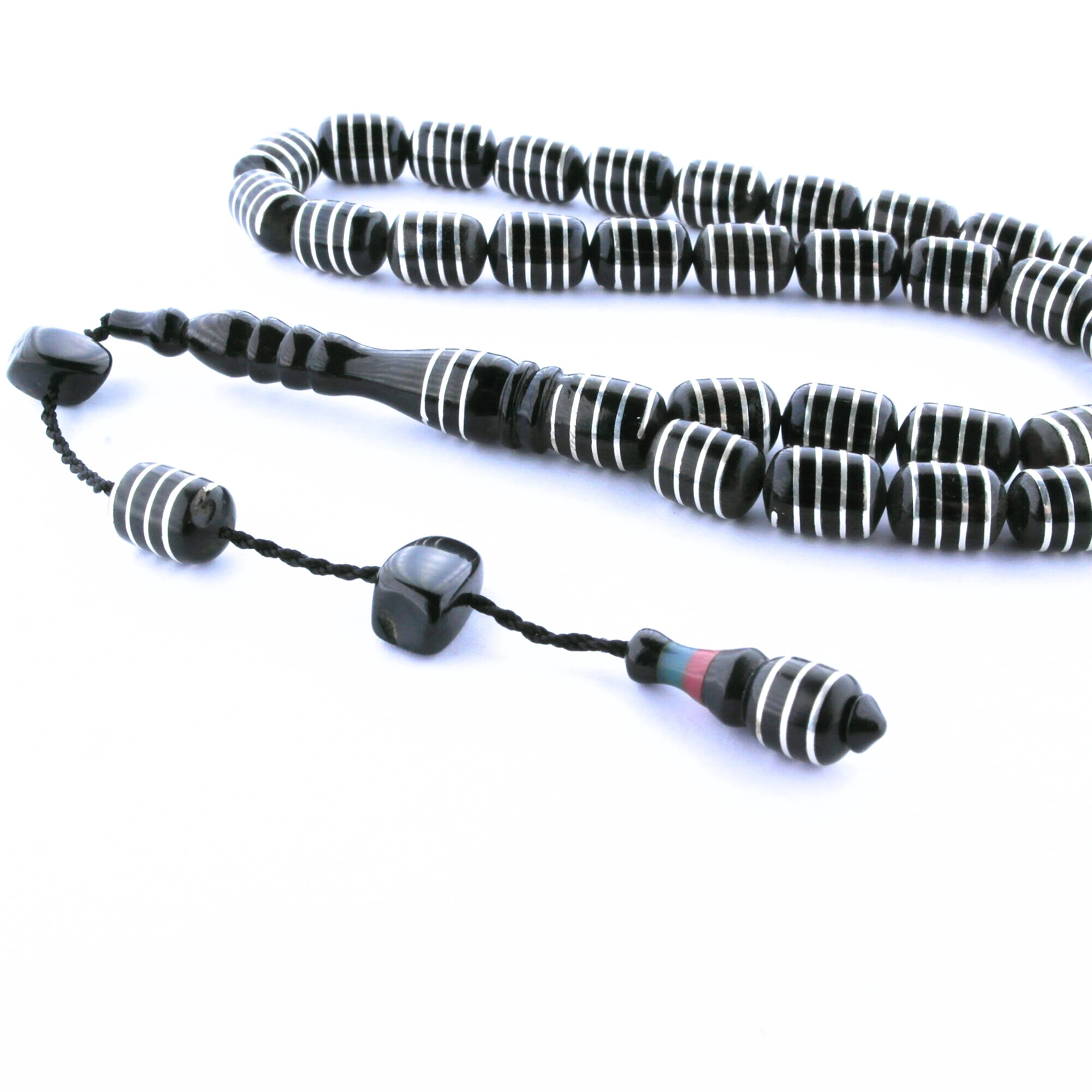 Oltu Taşı Kapsül Model Burgu Vida  İşlemeli Tespih