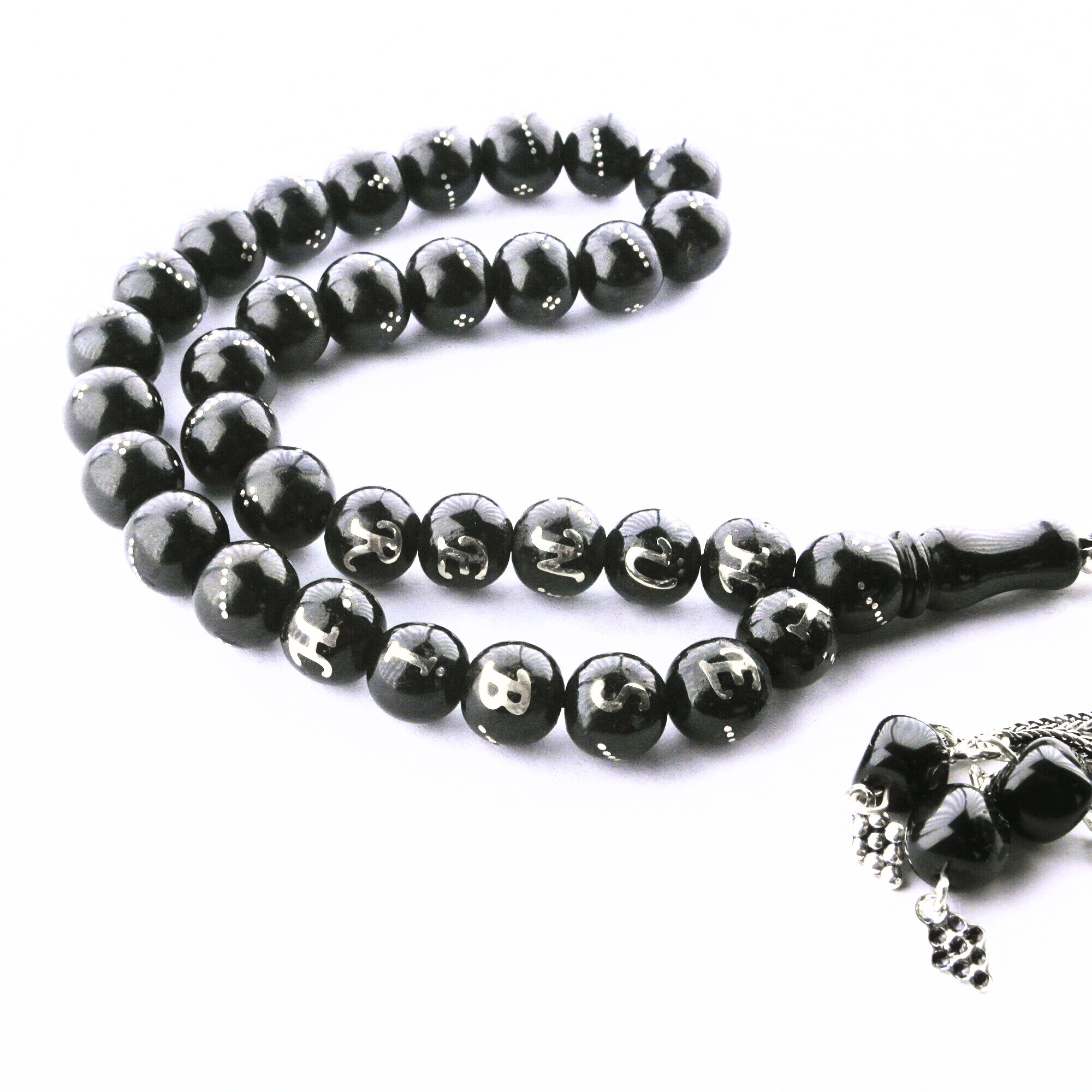 İsme Özel Oltu Taşı Sıkma Tespih