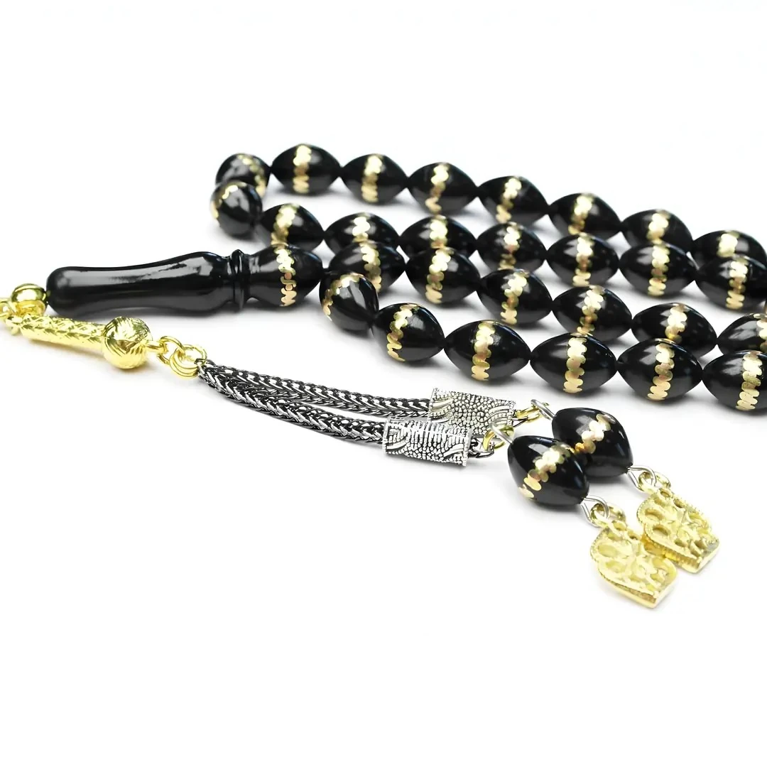 Sarma Pirinç İşlemeli Model Oltu Sıkma Tespih