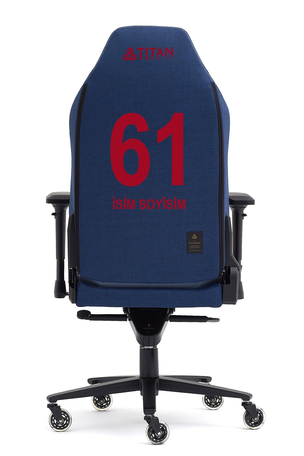 Titanseat Throne Bordo - Mavi Kumaş Oyuncu Koltuğu (FC26 ULTİMATE HEDİYELİ )