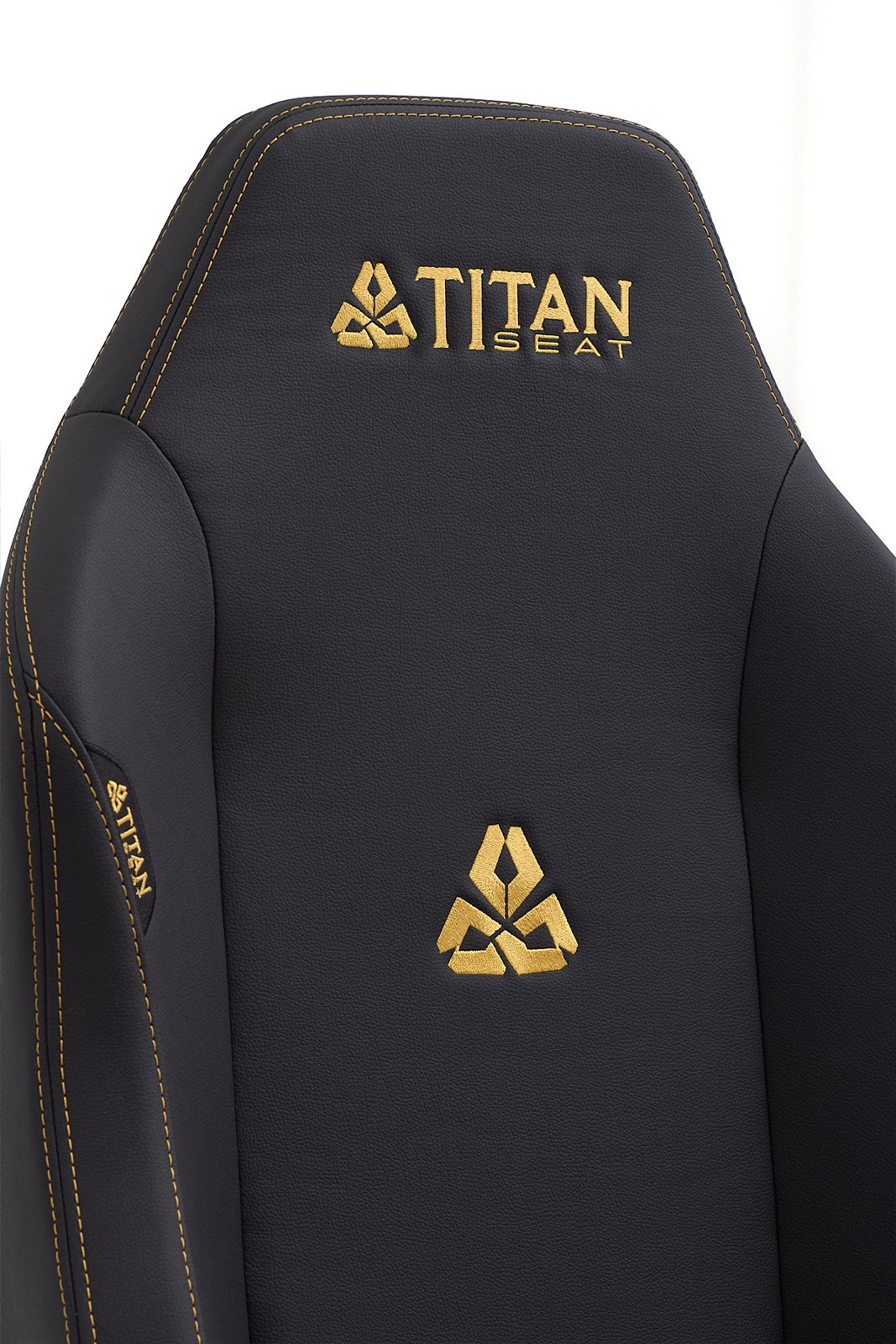 Titanseat Throne Gold Leather Oyuncu Koltuğu