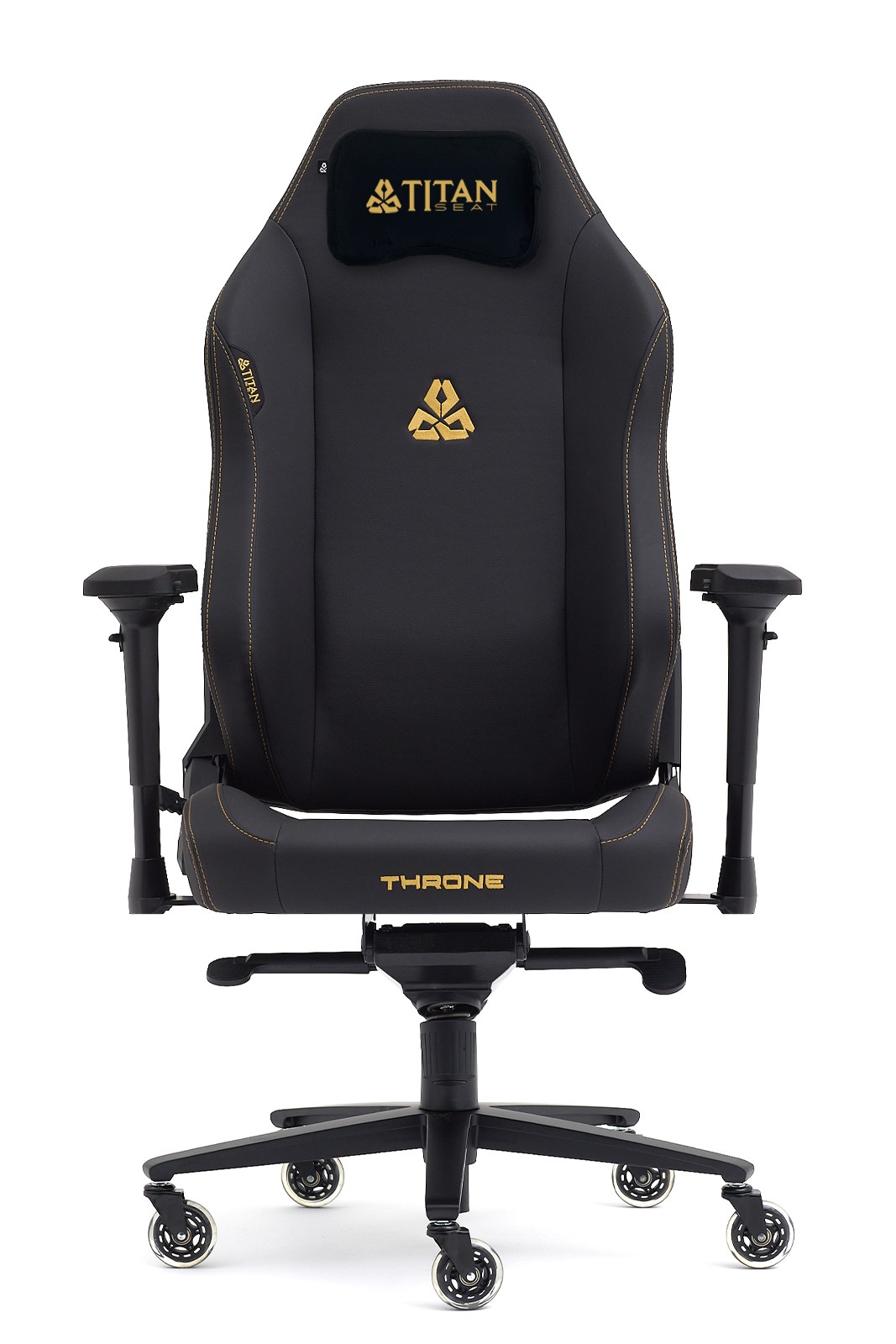 Titanseat Throne Gold Leather Oyuncu Koltuğu