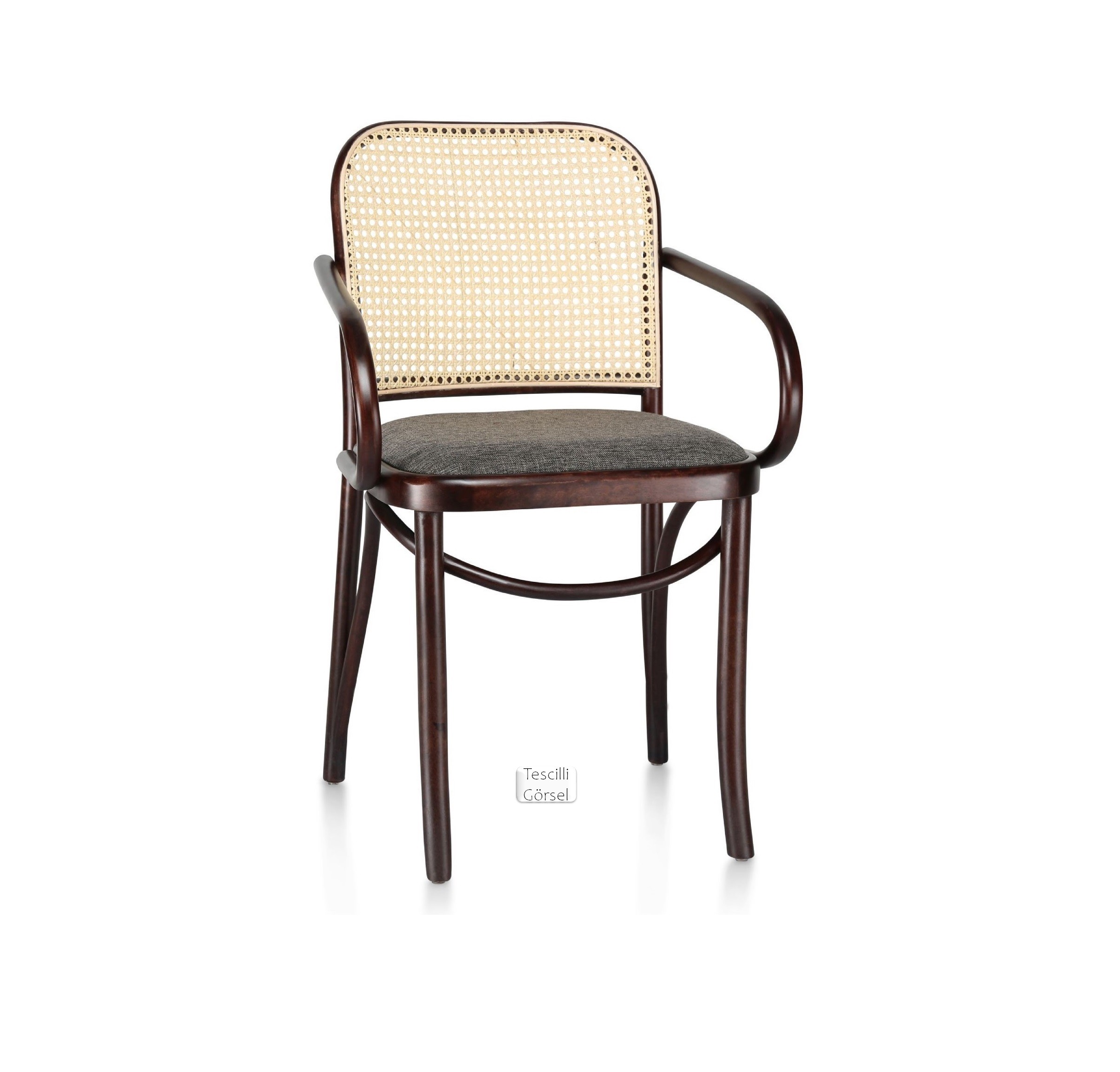 Cols kollu hazeran thonet sandalye - Acı Kahve