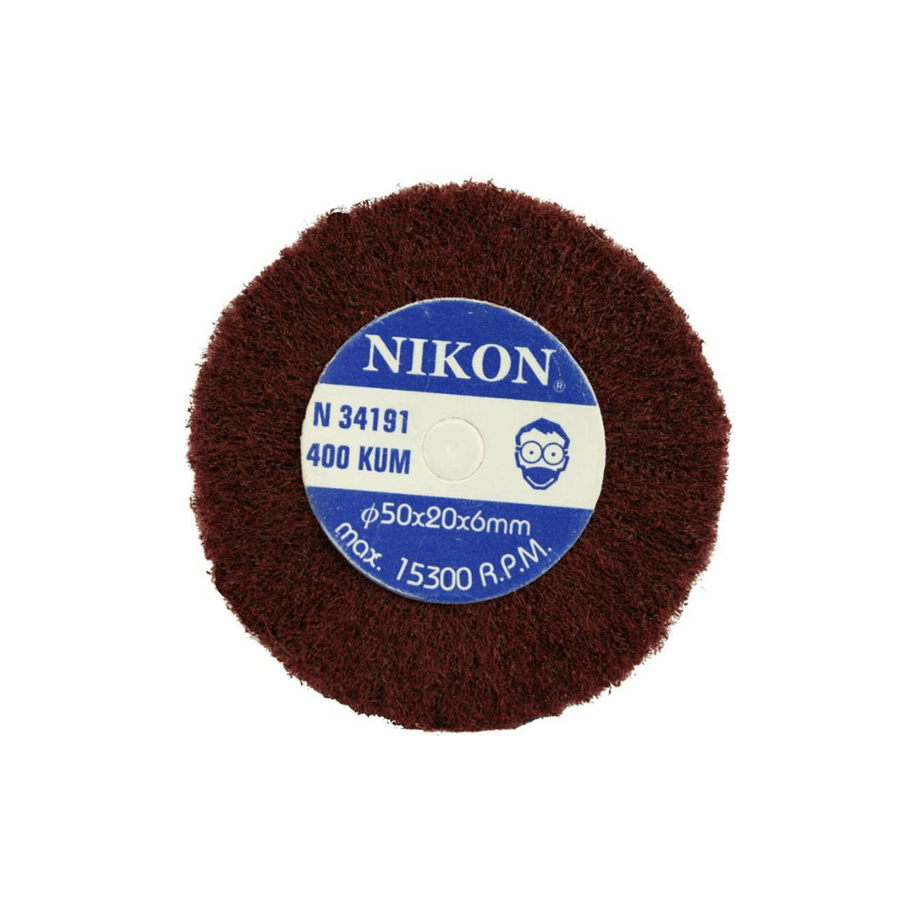 Nikon NIK34191 50x20x6 mm Non Woven Saplı Mop Zımpara