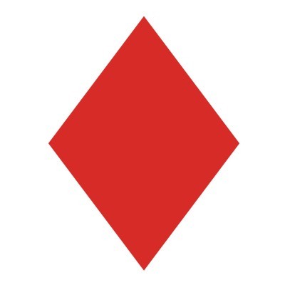Kırmızı Rhombus 24 cm