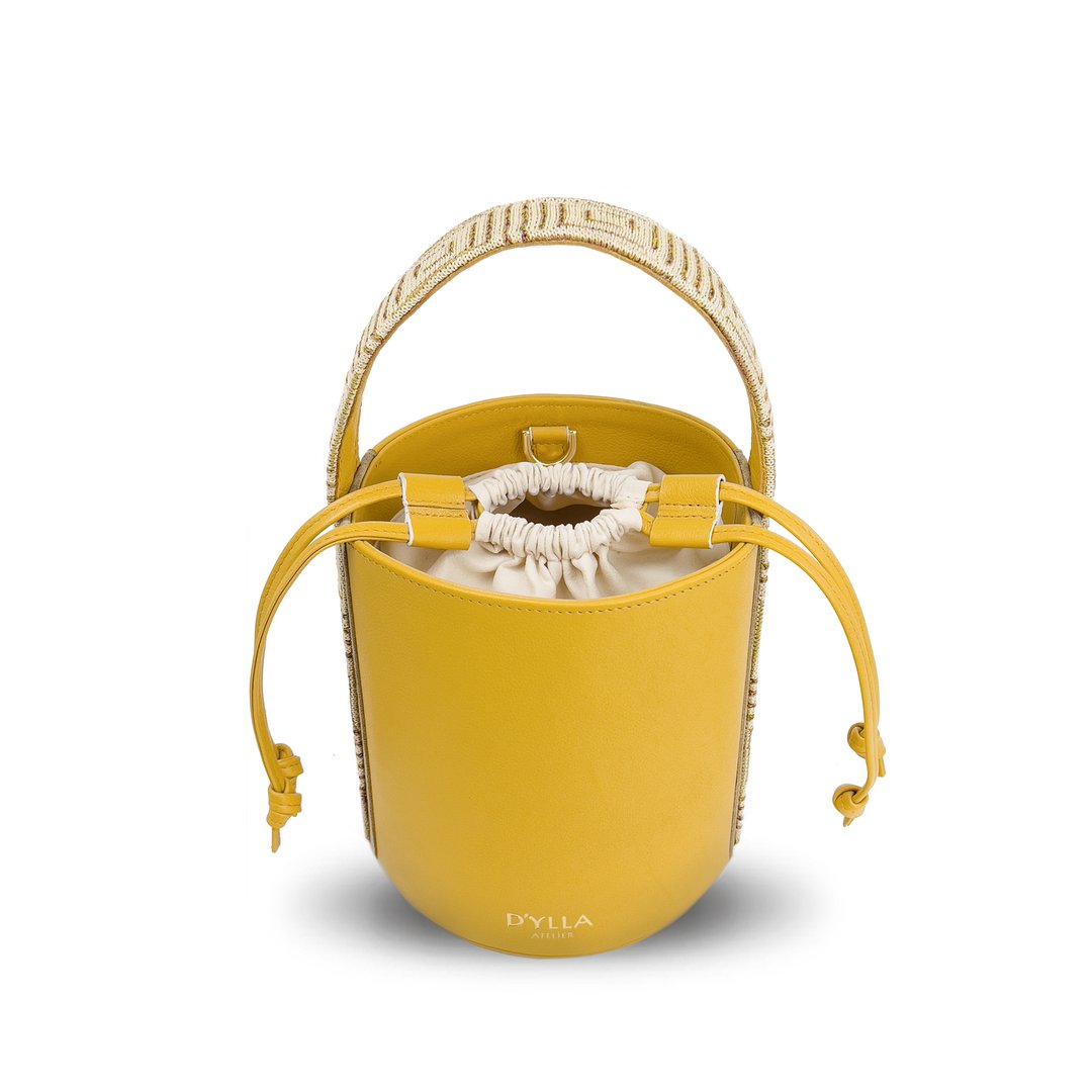 Mustard bucket shop bag