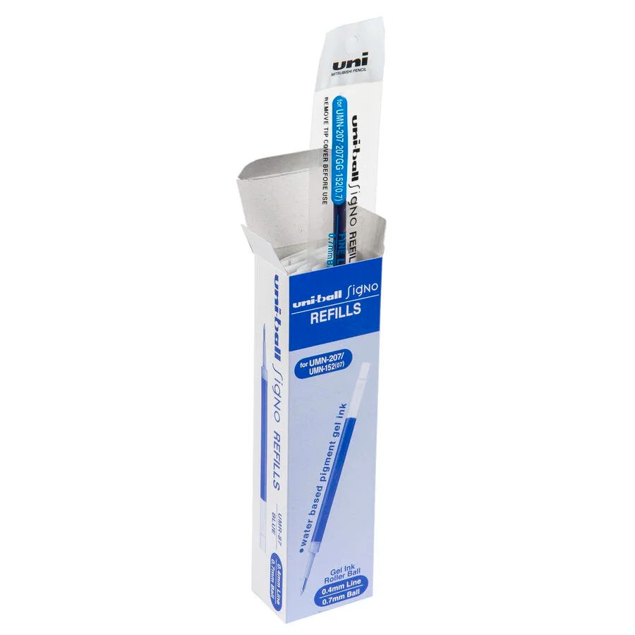 Uni-ball UMR-87 Signo 207 0.7 Jel Kalem Yedeği Mavi