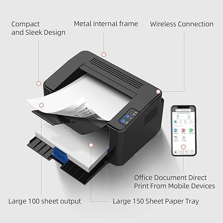 Pantum P2500W A4 Mono Lazer Yazıcı – 22 ppm, USB 2.0 & Wi-Fi
