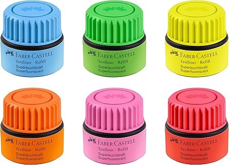 Faber-Castell Fosforlu Kalem Mürekkebi, Mavi