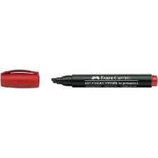 Faber-Castell Permanent Markör 54 Kesik Uç, Kırmızı