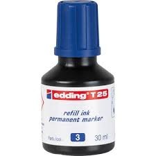 Edding Permanent Mürekkep  25 ml Mavi   (E-T25)