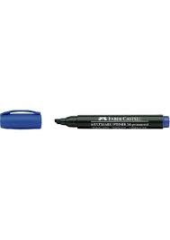 Faber-Castell Permanent Markör 54 Kesik Uç, Mavi