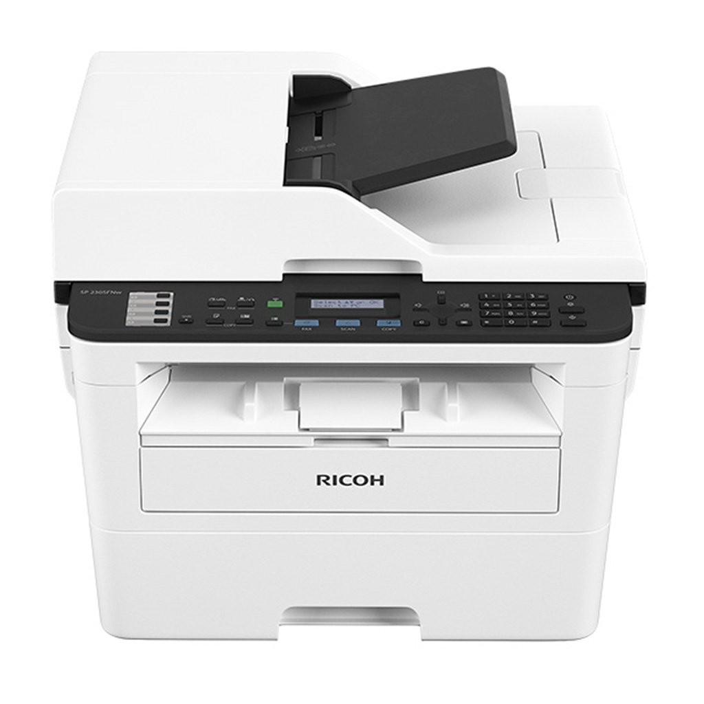 Ricoh SP-230SFNW A4 Mono Çok Fonksiyonlu Lazer Yazıcı – 20 ppm, 1 200×1 200 dpi, Otomatik Çift Taraflı, Wi-Fi & Ethernet