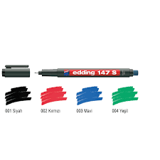 Edding Asetat Kalemi - Silgili Small Uç Mavi (E-147S)
