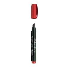 Faber-Castell Permanent Markör 54 Kesik Uç, Kırmızı