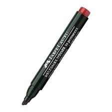 Faber-Castell Permanent Markör 54 Kesik Uç, Kırmızı
