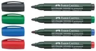 Faber-Castell Permanent Markör 52 Yuvarlak Uç, Kırmızı