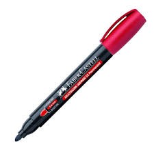 Faber-Castell Permanent Markör 52 Yuvarlak Uç, Kırmızı