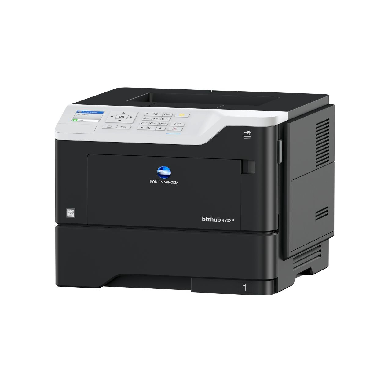 Konica Minolta bizhub 4702P A4 Mono Masaüstü Lazer Yazıcı – 50 ppm, 1.200×1.200 dpi, Otomatik Dubleks & Kablosuz