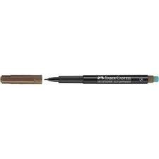 Faber-Castell Asetat Kalemi Permanent (S) Kahve
