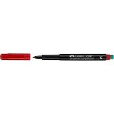 Faber-Castell Asetat Kalemi Permanent (M) Kırmızı