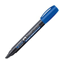 Faber-Castell Permanent Markör 54 Kesik Uç, Mavi