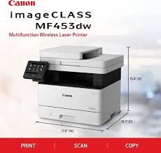 Canon i-SENSYS MF-453dw A4 Mono Çok Fonksiyonlu Lazer Yazıcı – 38 ppm, 1200×1200 dpi, 50 Sayfa ADF & Wi-Fi