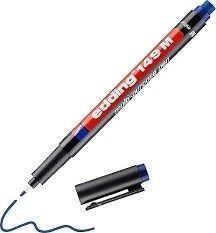 Edding Asetat Kalemi - Silgili Medium Uç Mavi (E-149M) 10' lu Kutu