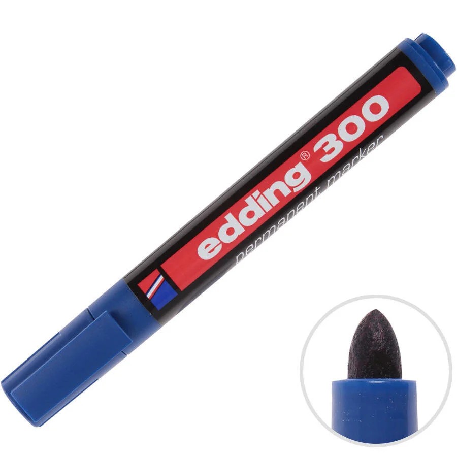 Edding Permanent Markör Mavi   (E-300)