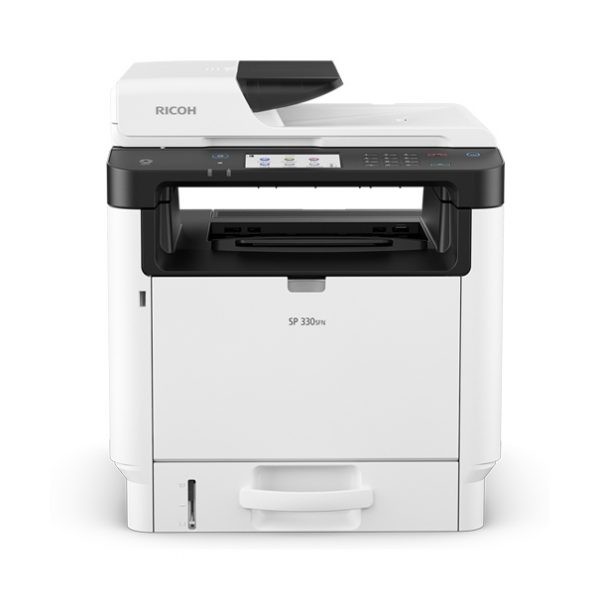 Ricoh SP-330SFN A4 Mono Çok Fonksiyonlu Lazer Yazıcı – 32 ppm, 4,3″ Dokunmatik & Wi-Fi/Ethernet